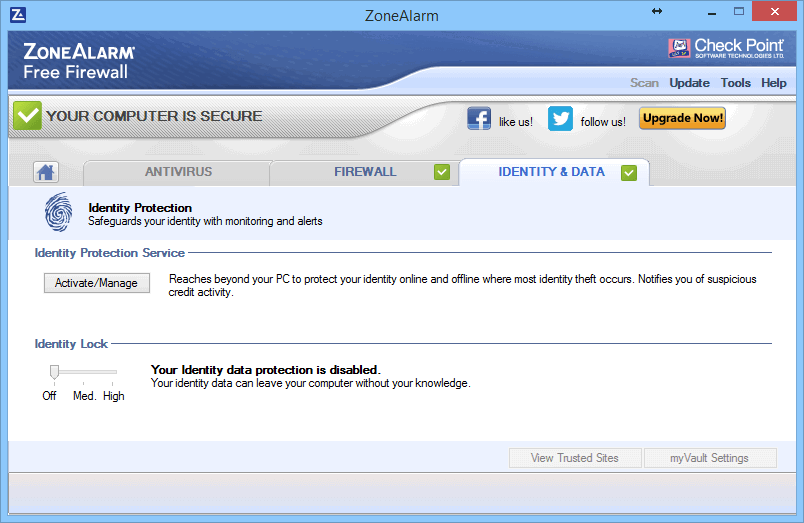 Обзор ZoneAlarm Free Firewall 2016: Защита данных