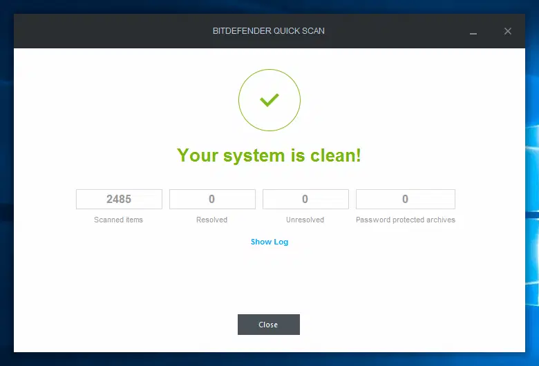 Обзор Bitdefender Antivirus Plus 2016: Быстрое сканирование
