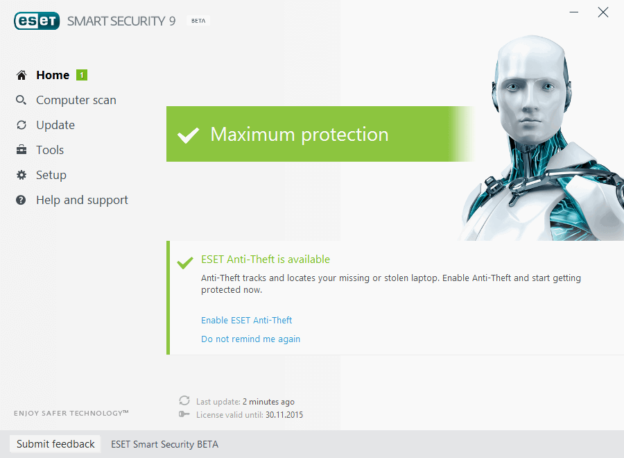 ESET NOD32 Smart Security 9 Beta