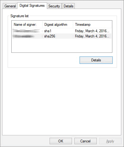 Обнаружены вредоносные программы с двойной подписью файлов (SHA1 и SHA256)