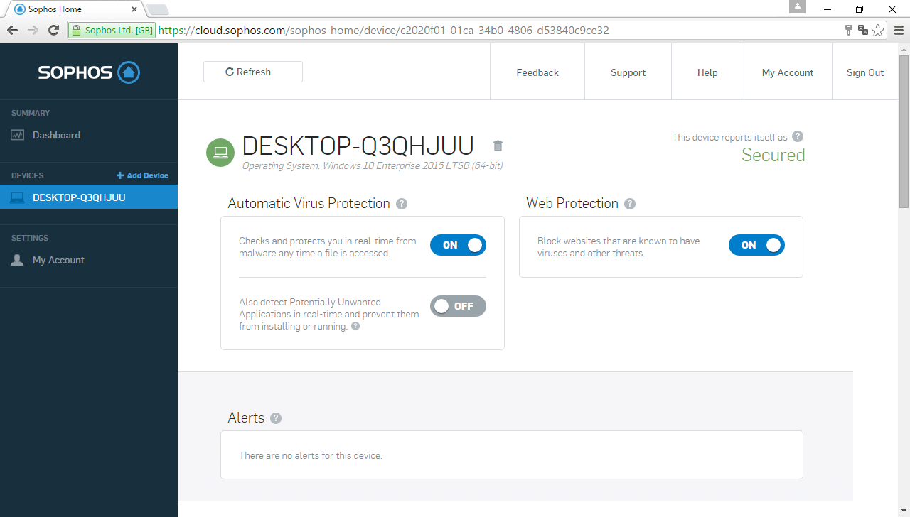 Обзор Sophos Home: Удаленное управление