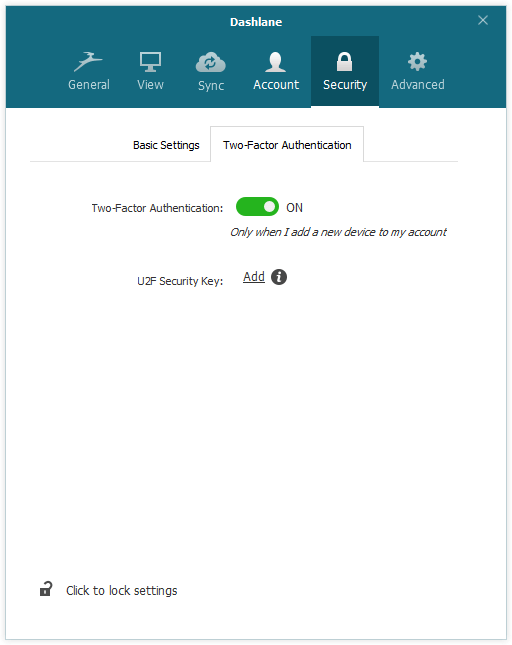 ��� ��������� ������������� �������������� � Dashlane