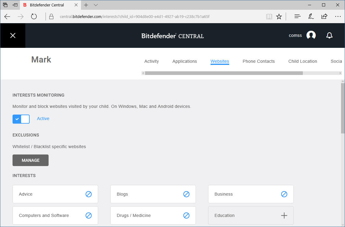����� Bitdefender Internet Security 2018. ������������ ��������