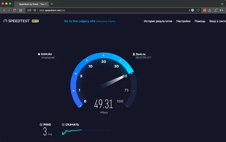 Speedtest - �������� �������� ���������