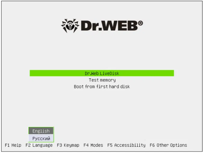 �������� Dr.Web LiveDisk