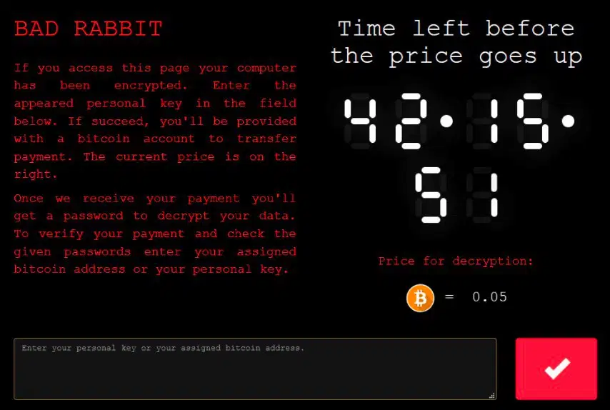 ������������ Bad Rabbit (������� ������) ������� ������������� �� ������ � �������