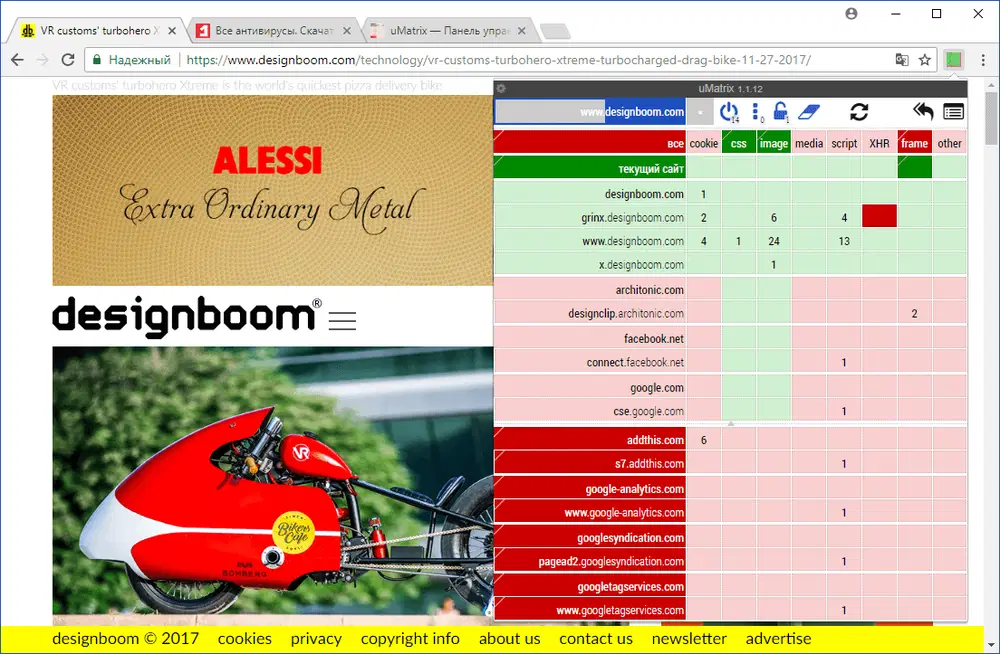 ��������� uMatrix