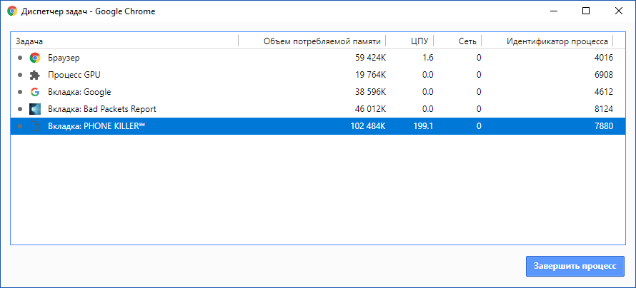 ��������� ����� Chrome