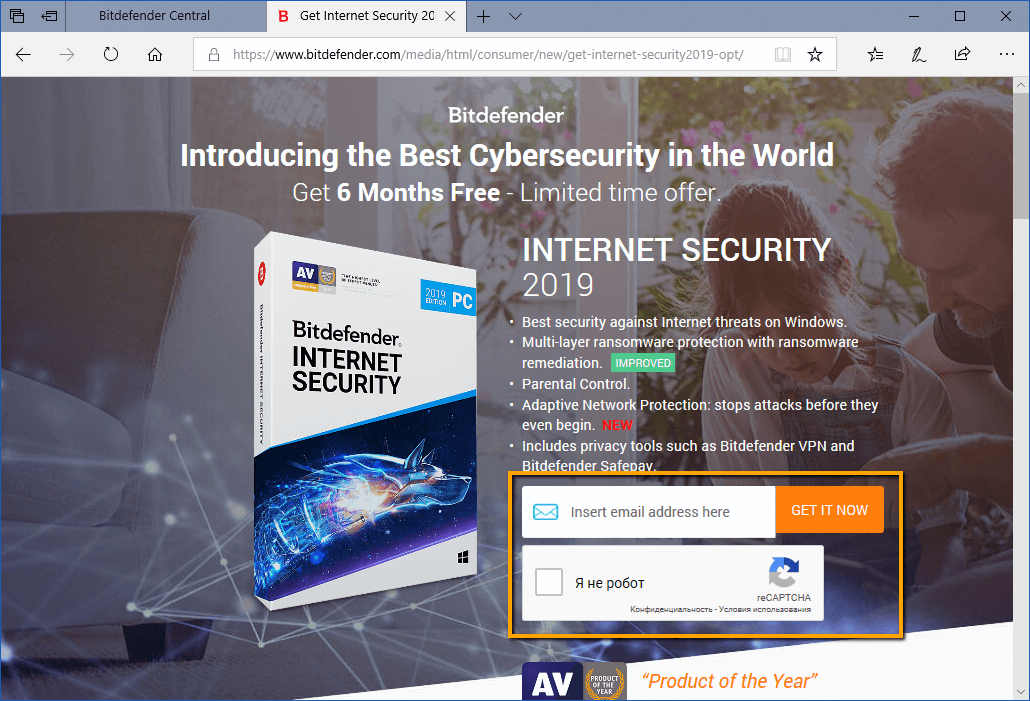 ���������� �������� Bitdefender Total Security �� 6 �������