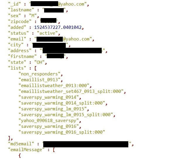 База данных, включающая 11 миллионов учетных записей