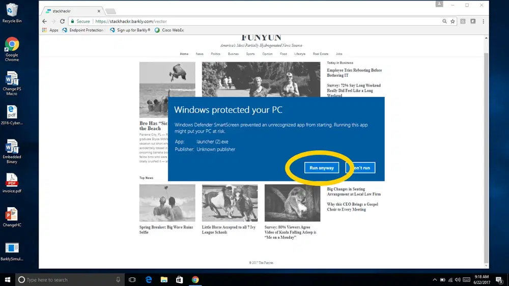 ������� SmartScreen ��������� Windows