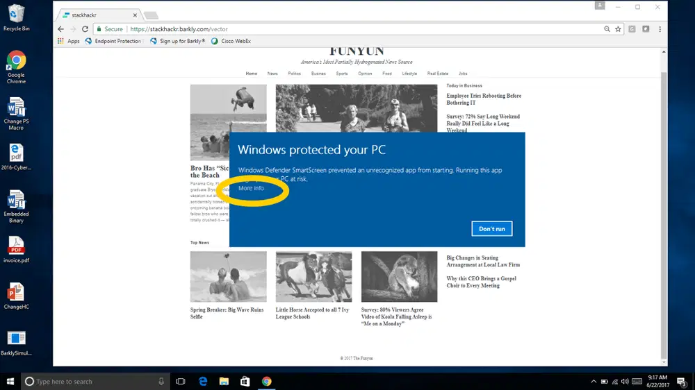 ������� SmartScreen ��������� Windows