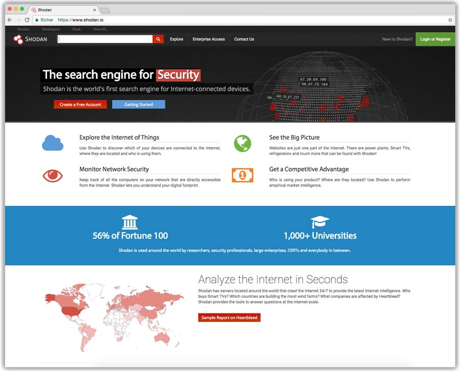 ��������� ������� Shodan