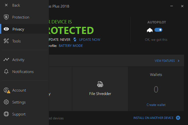 ����� Bitdefender Antivirus Plus 2018 - ������ ����������