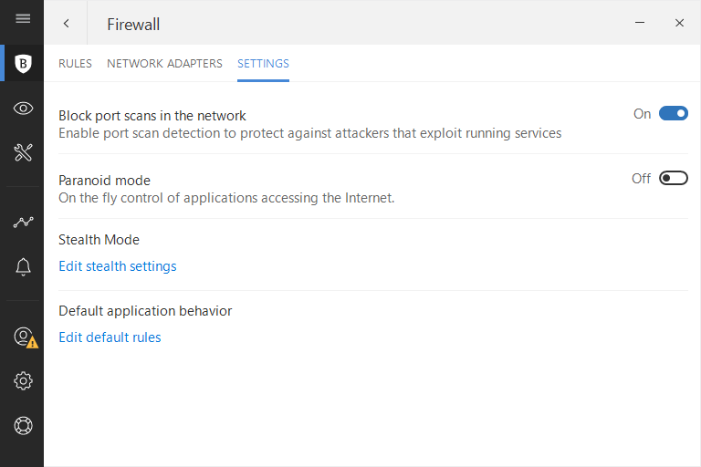 ����� Bitdefender Internet Security 2018. ��������� ��������