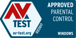AV-Test APPROVED Parental Control Windows 07/2017