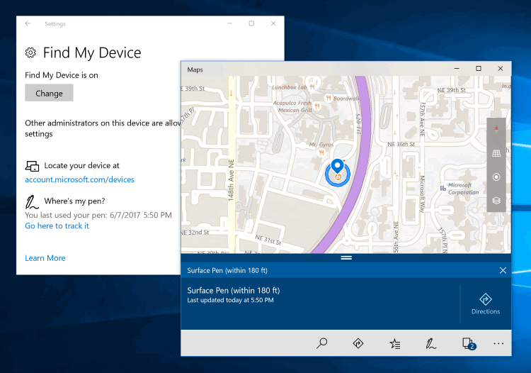 Обзор Windows 10 Fall Creators Update (версия 1709). Найти мой стилус