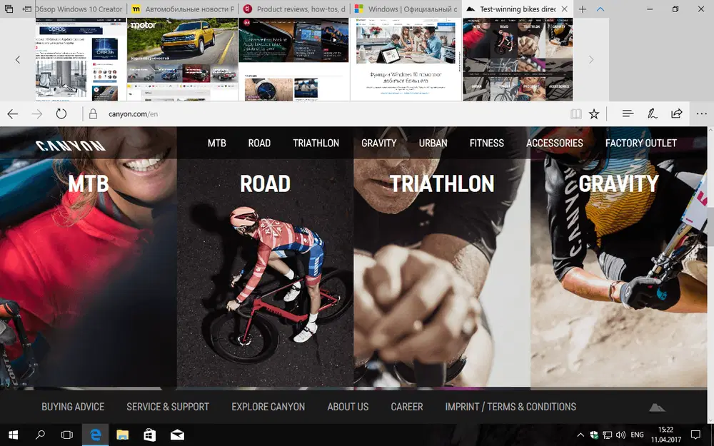 ����� � ������������ Microsoft Edge - ����� ������� ��� ������ � ���������
