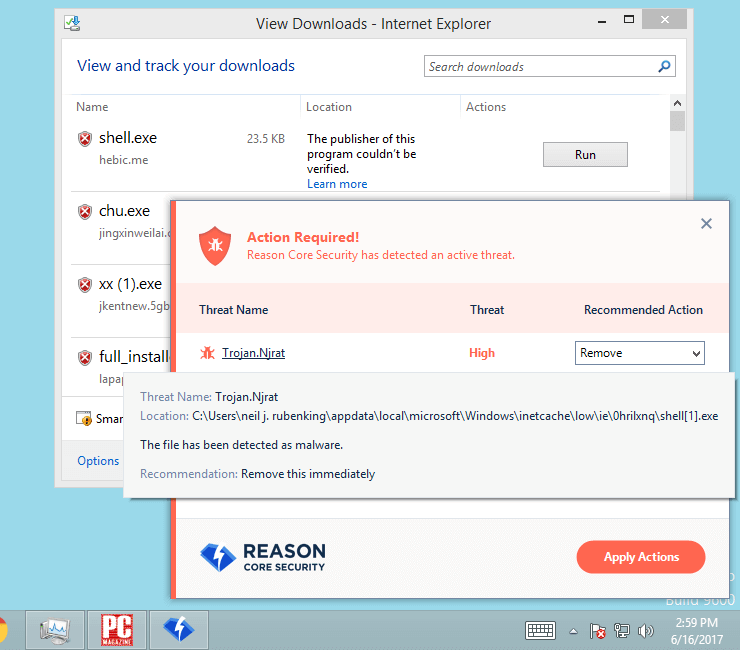 ����� Reason Core Security. ���������� �����