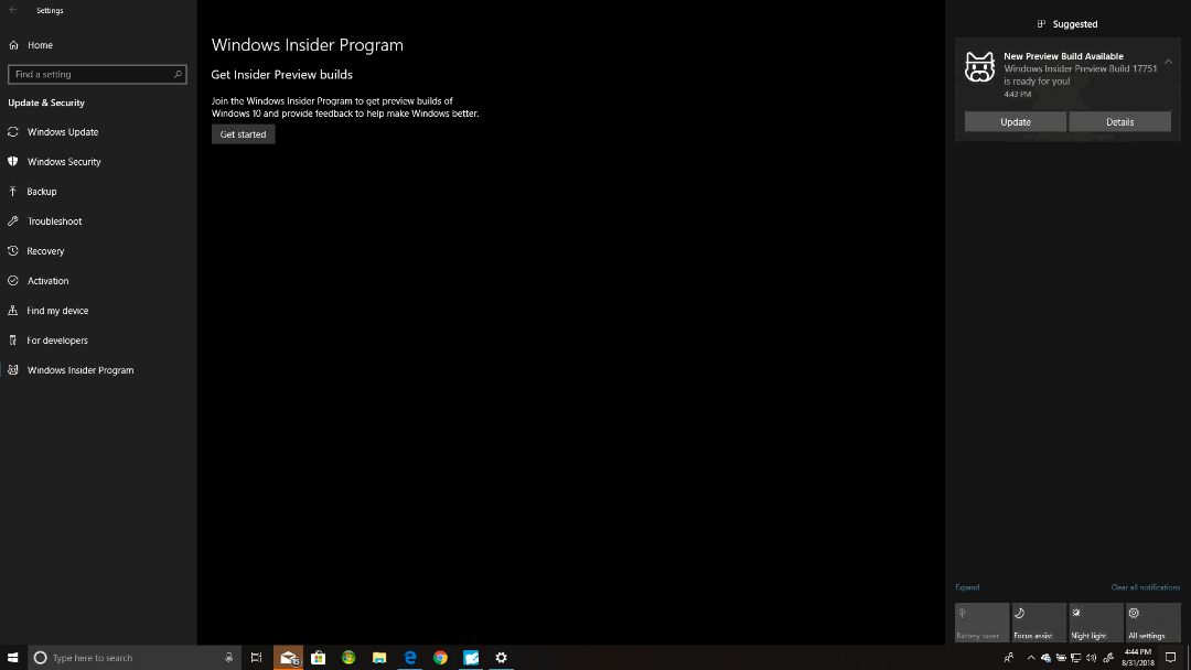 ��������� ������� ��� ���������� ���������� Windows
