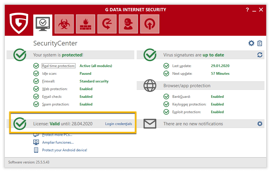 G Data Internet Security 2021 �� 3 ������ ���������