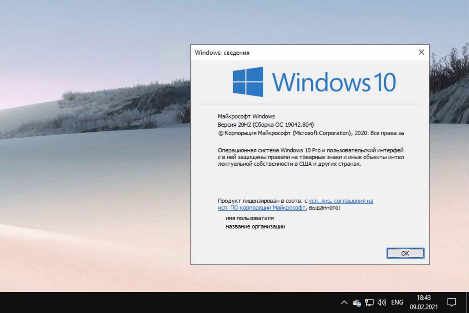 Windows 10 build 19042.804, ������ 20H2
