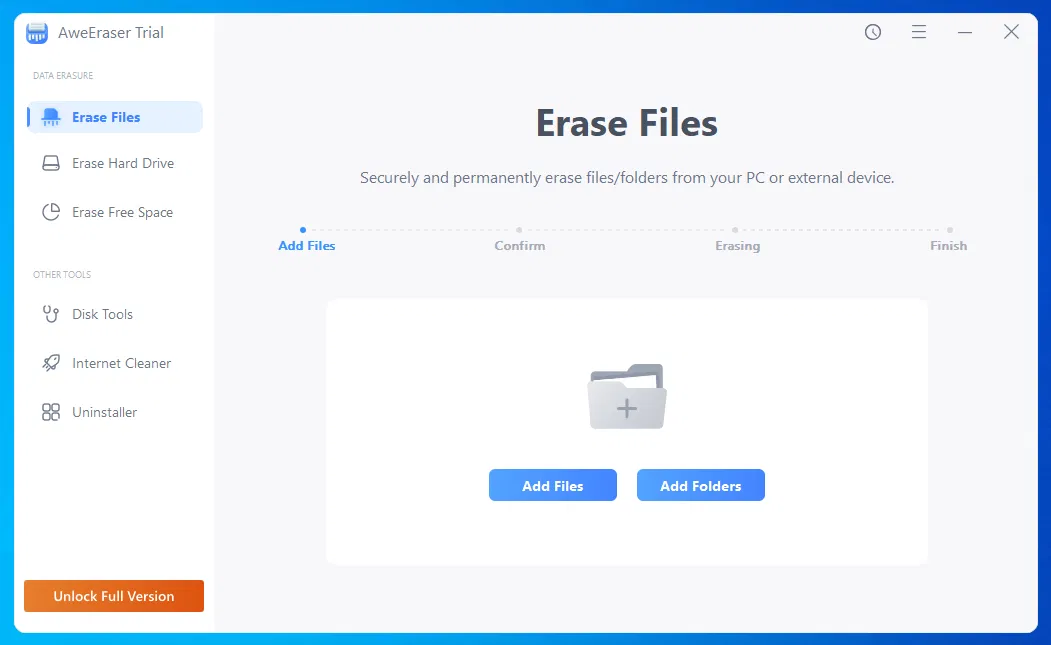 ���������� �������� AweEraser ��� Windows