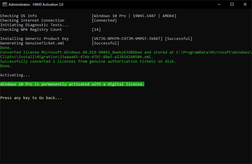 ����� ��������� Microsoft Windows 10 Pro