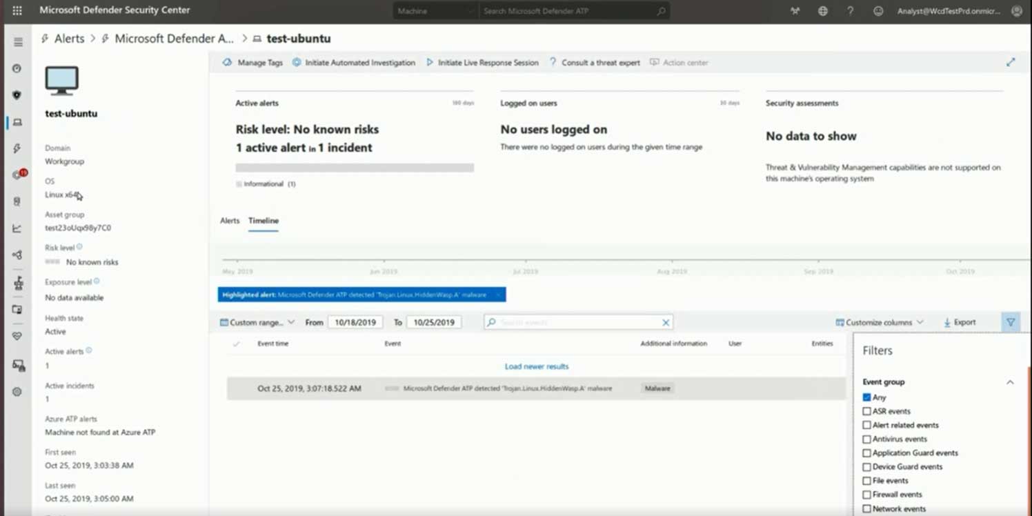 Microsoft Defender Security Center