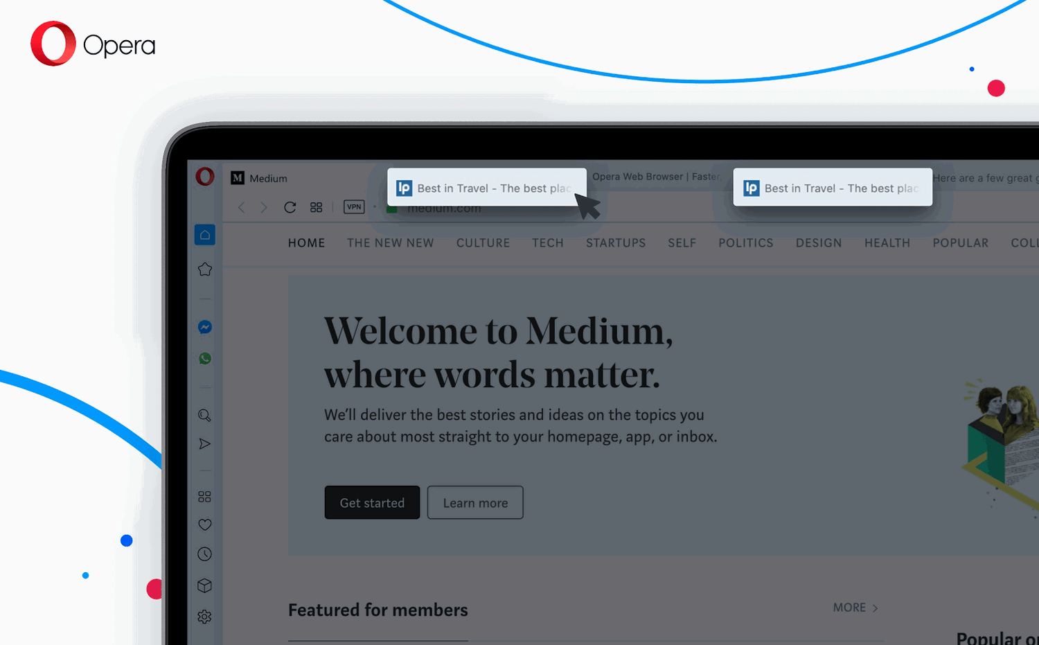 Opera 67: ������ ����� ��������� � ��������� ����������� �������