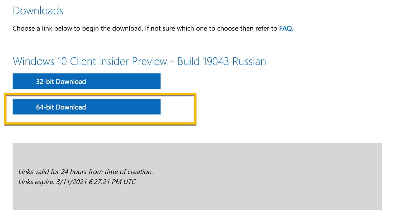 Windows 10 Insider Preview (Beta Channel) - Build 19043