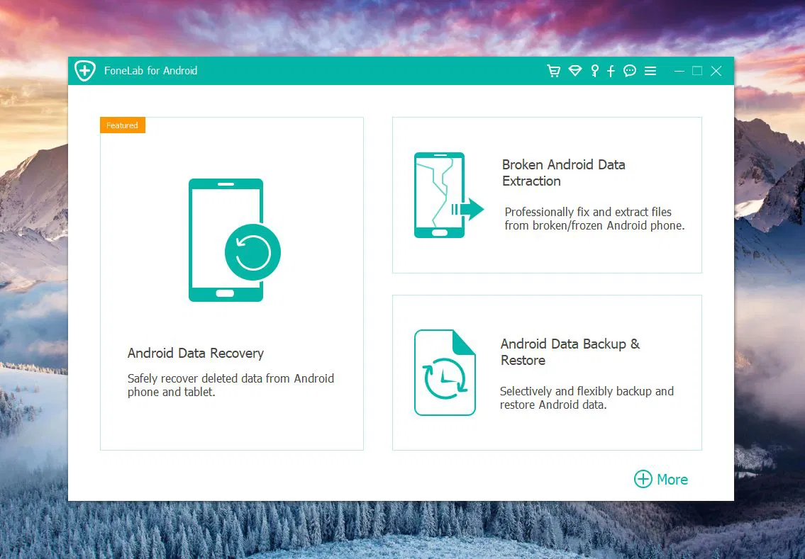 ���������� �������� FoneLab Android Data Recovery