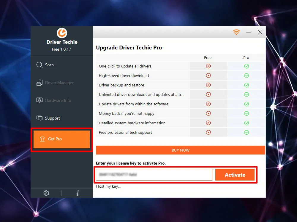 ���������� �������� Driver Techie Pro