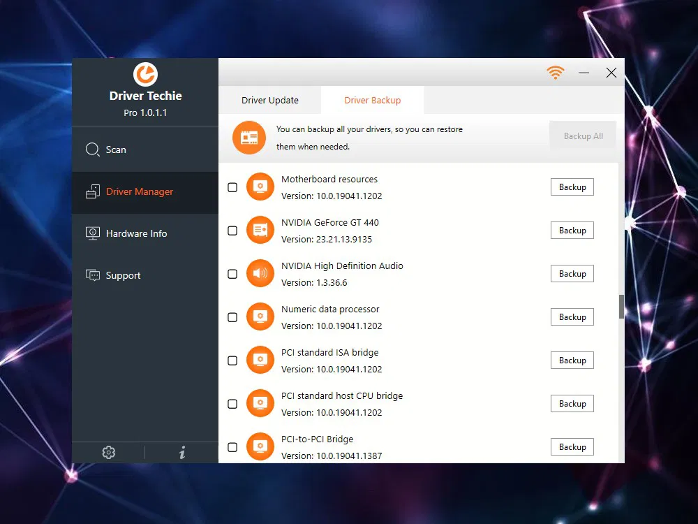 ���������� �������� Driver Techie Pro