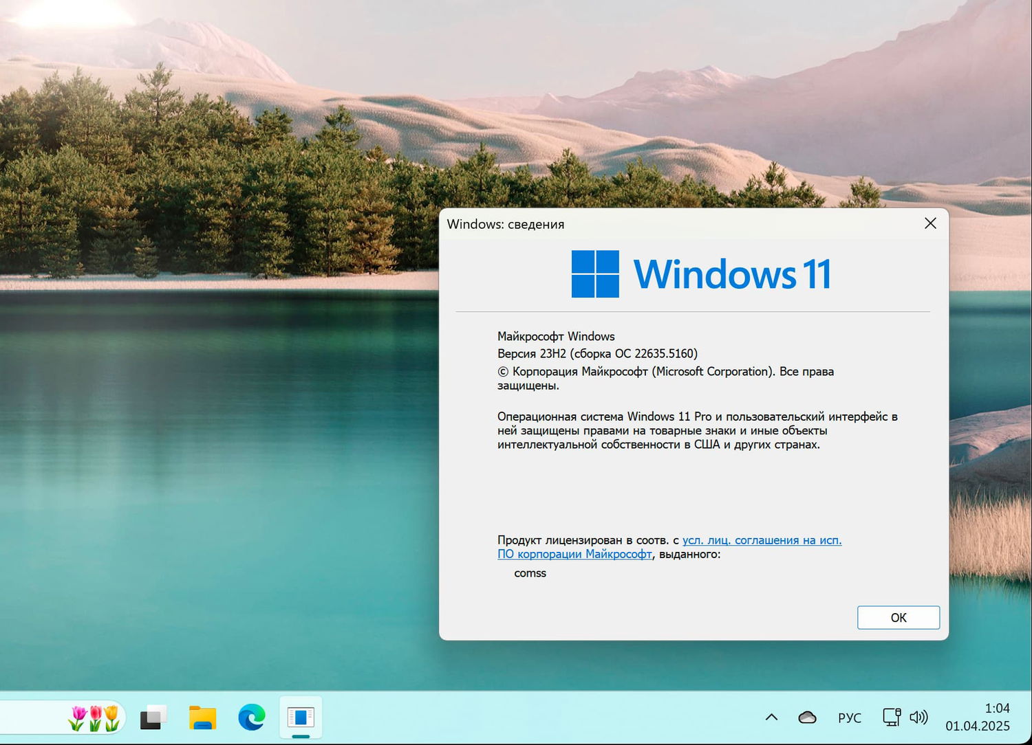 Windows 11, ������ 23H2 (������ �� 22635.5160)