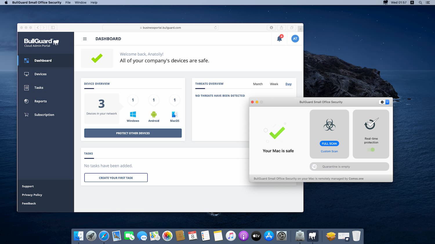 BullGuard Small Office Security �� 3 ������ ���������