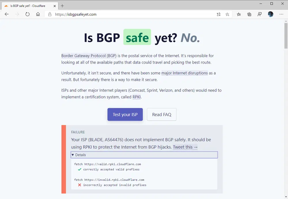 Is BGP safe yet?