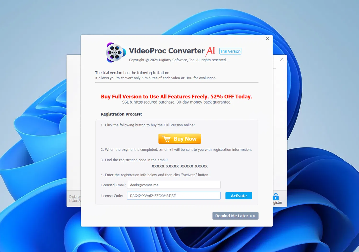 ���������� �������� VideoProc Converter