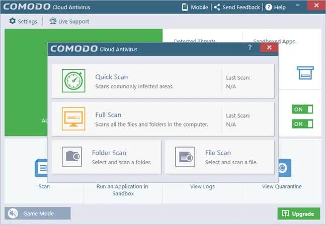 Comodo Cloud Antivirus