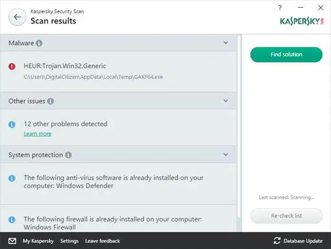 Kaspersky Security Scan