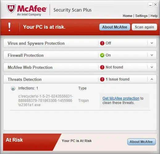 McAfee Security Scan Plus