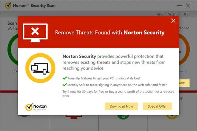 Norton Security Scan