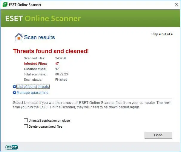 ESET Online Scanner