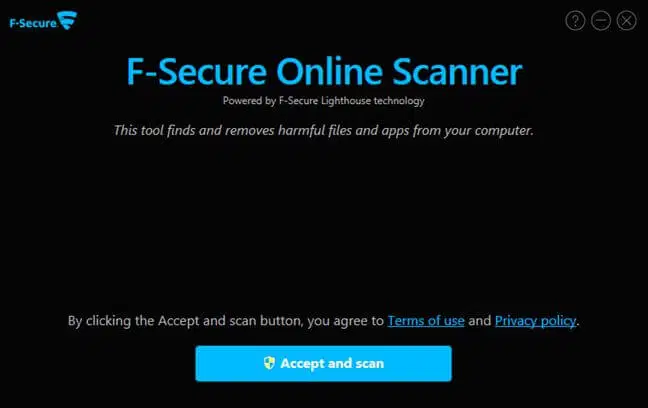 F-Secure Online Scanner