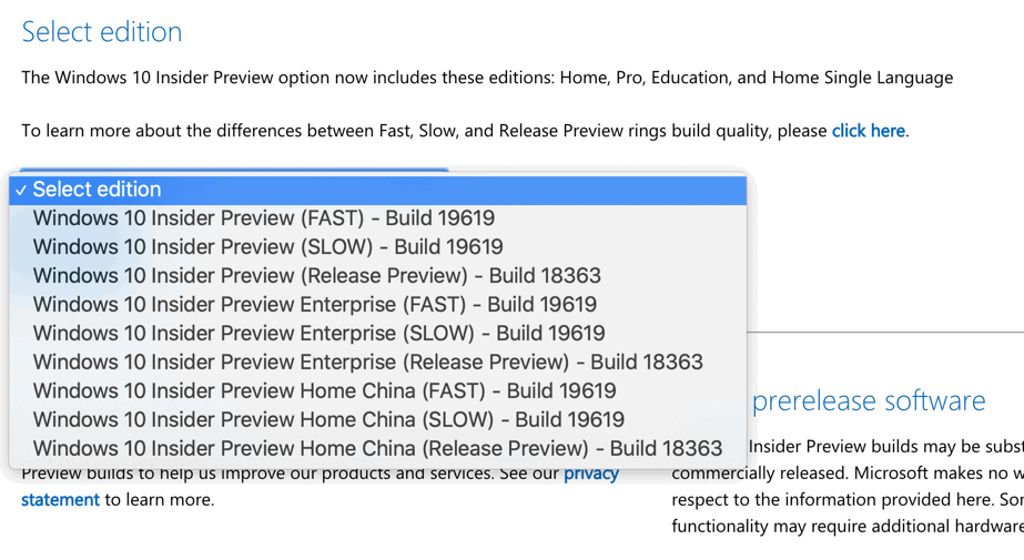 ������� Windows 10 Insider Preview
