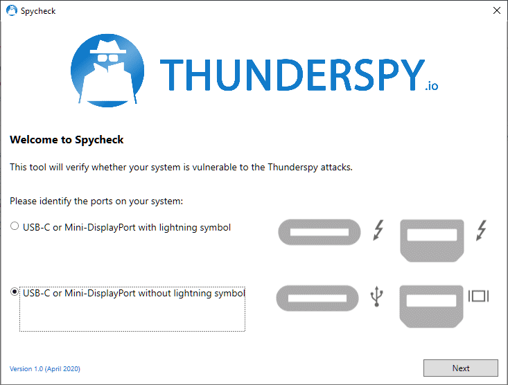 Thunderspy Spycheck