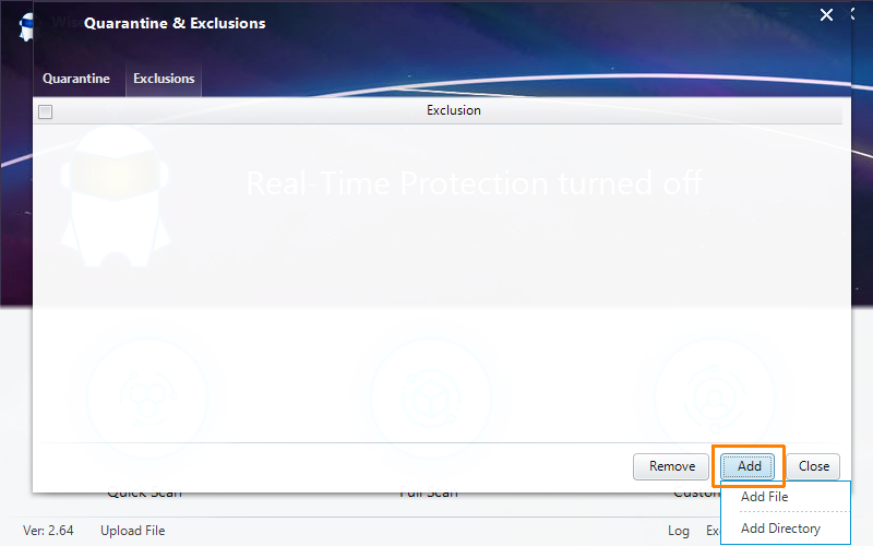 ��� �������� ���� ��� ����� � ���������� ���������� WiseVector StopX