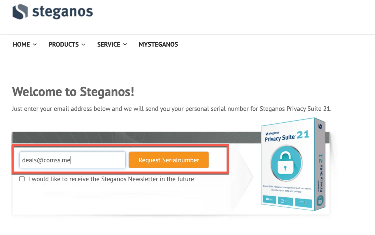 ���������� �������� Steganos Privacy Suite