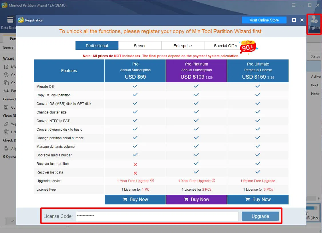 MiniTool Partition Wizard Pro - ���������� ��������