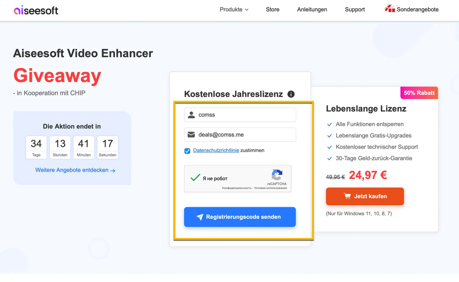 Aiseesoft Video Enhancer ��� Windows  � ���������� �������� �� 1 ���